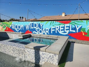 A heated pool