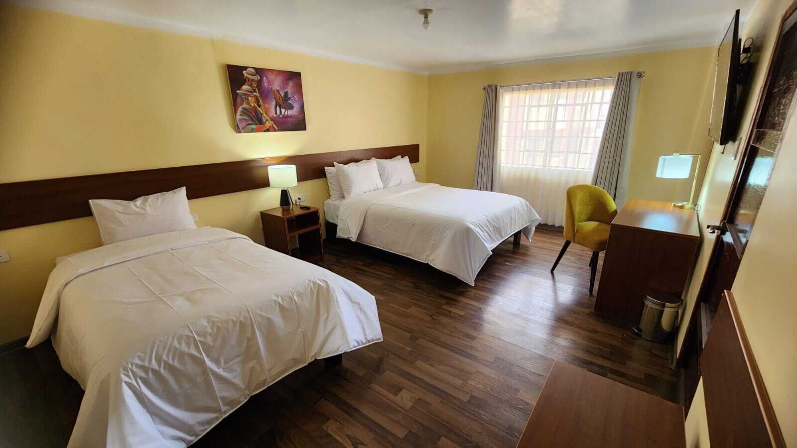 Desk, laptop workspace, free WiFi