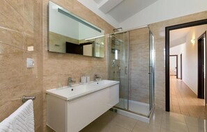 Shower, hair dryer