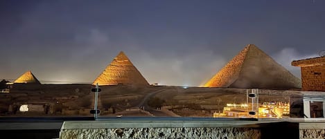 Udsigt fra overnatningsstedet