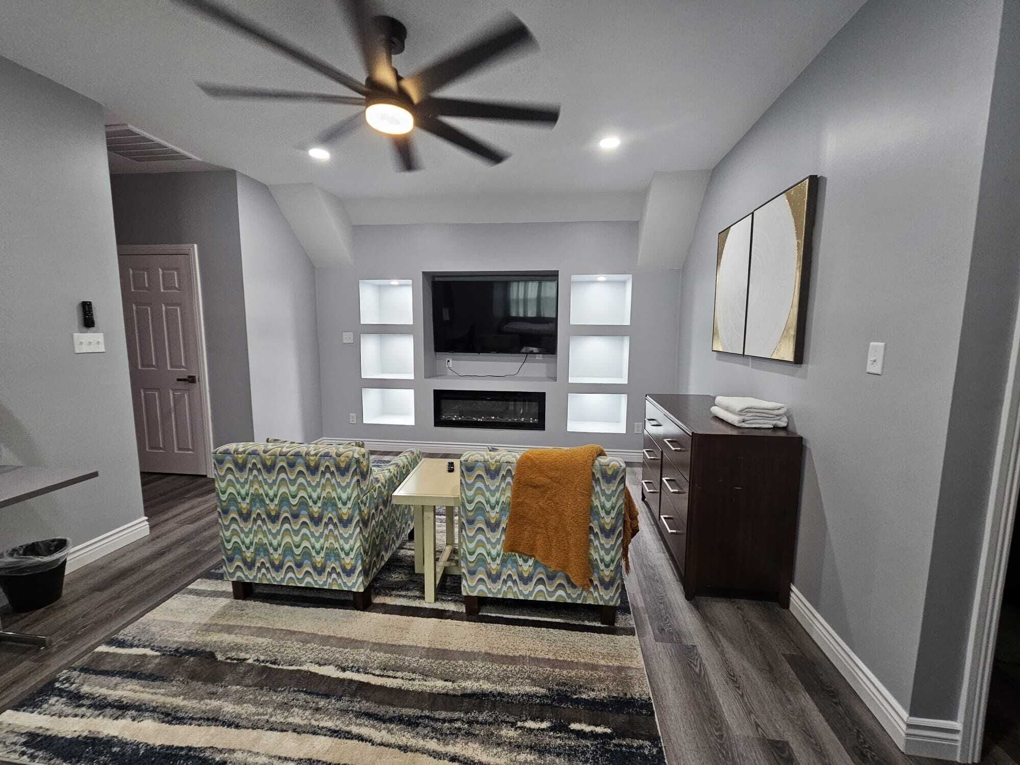 TV connectée, cheminée