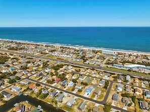 Aerial view - Billfish Bungalow | 1950 ft to the beach | Dog Friendly and Hot Tub (Nags Head)