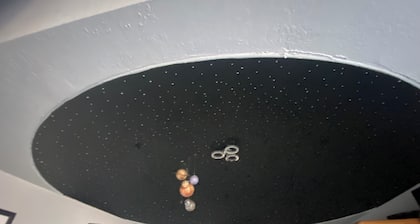 The Galactic Getaway - Lakeside Tiny Home Rental - Queen Bed
