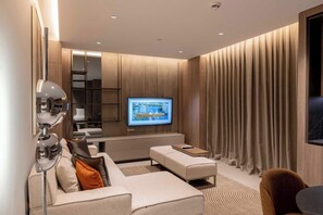 Suite, 1 Bedroom, Terrace, City View | Living area | 55-inch Smart TV with digital channels - Residence Inn by Marriott Antalya (Antalya)