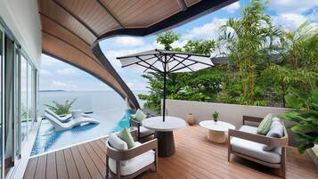 Villa, 1 Bedroom, Partial Ocean View | Terrace/patio