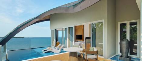 Villa, 1 Bedroom, Partial Ocean View | Beach/ocean view