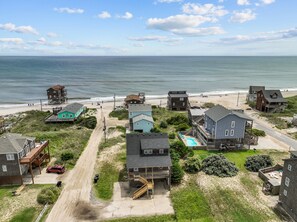 Exterior - Oceanside Retreat with Ocean Views, Hot Tub & Short Walk to the Beach (Rodanthe)