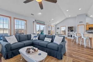 Smart TV - Oceanside Retreat with Ocean Views, Hot Tub & Short Walk to the Beach (Rodanthe)