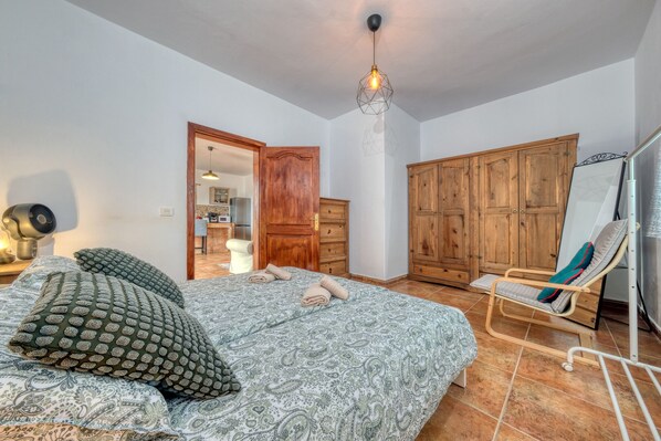 1 bedroom, iron/ironing board, travel crib, free WiFi