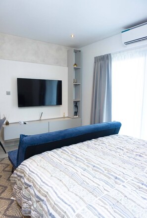 1 habitación, tabla de planchar con plancha, wifi y ropa de cama 