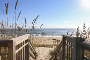 Accommodatie ligt op het strand
