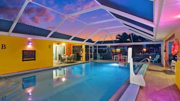 A heated pool