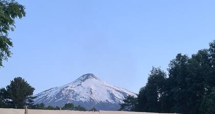 House with Volcano and Lake View (JW)