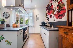 Fridge, oven, stovetop, dishwasher