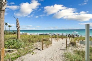 Vlak bij het strand