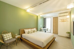 Deluxe Double Room, Garden View | Kalis bunyi, Wi-fi percuma 