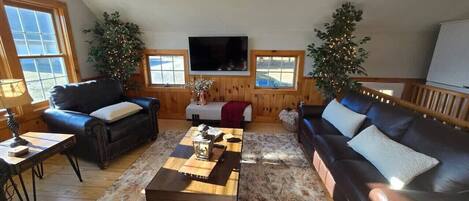 TV, fireplace, stereo