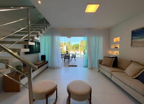 Living area - Bela casa Praia Dos Carneiros 24hr (Tamandaré)