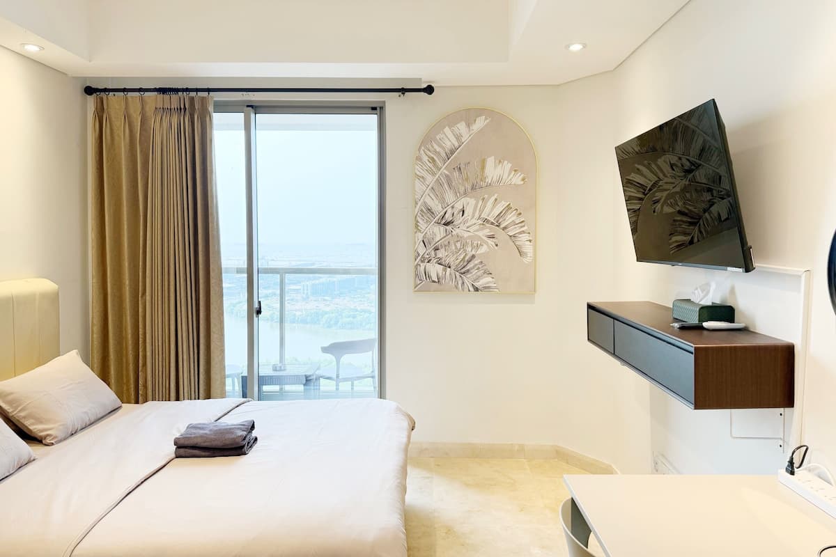 1 dormitorio, decoración individual, mobiliario individual y escritorio