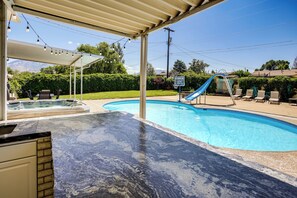 A heated pool - Pool & Hot Tub Access: Luxury Roy Oasis! (Roy)