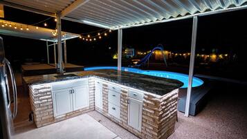 A heated pool