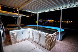 A heated pool - Pool & Hot Tub Access: Luxury Roy Oasis! (Roy)
