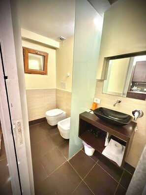 Shower, hair dryer, bidet, towels - Garden Flat by Vatican Walls (Roma)
