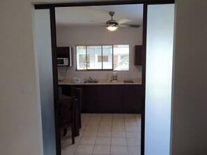 Microwave, coffee/tea maker, cookware/dishes/utensils - Marina Loft Condos  #212 (Coco)