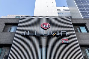 Voorkant van accommodatie