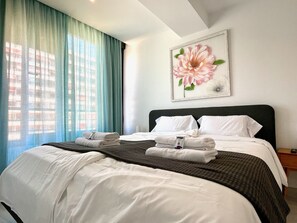 2 Schlafzimmer, Bügeleisen/Bügelbrett, kostenloses WLAN, Bettwäsche