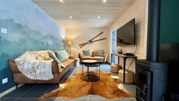 TV connectée, cheminée