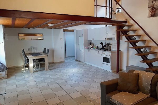 Deluxe Apartment | Private kitchen | Full-size fridge, microwave, oven, stovetop
