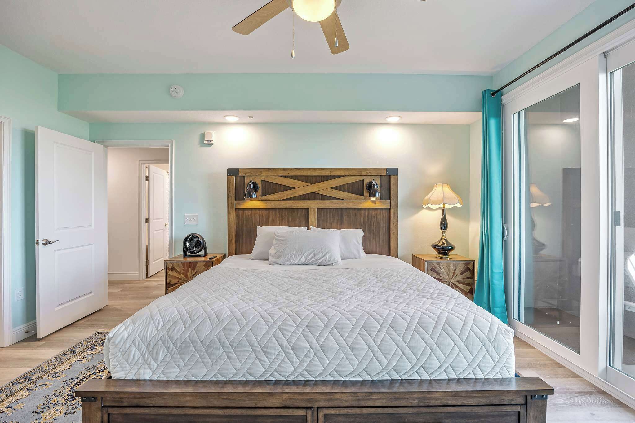 2 bedrooms, iron/ironing board, travel crib, WiFi