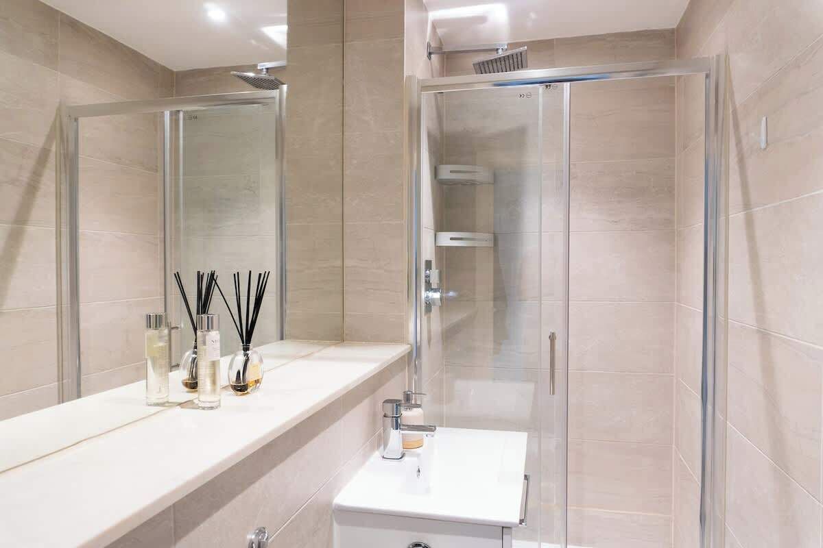 Shower, hair dryer