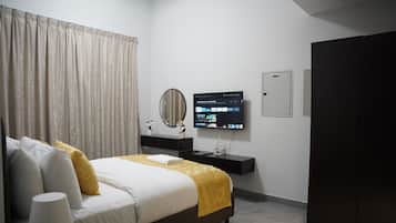 1 chambre, fer et planche Ă repasser, Wi-Fi, draps fournis