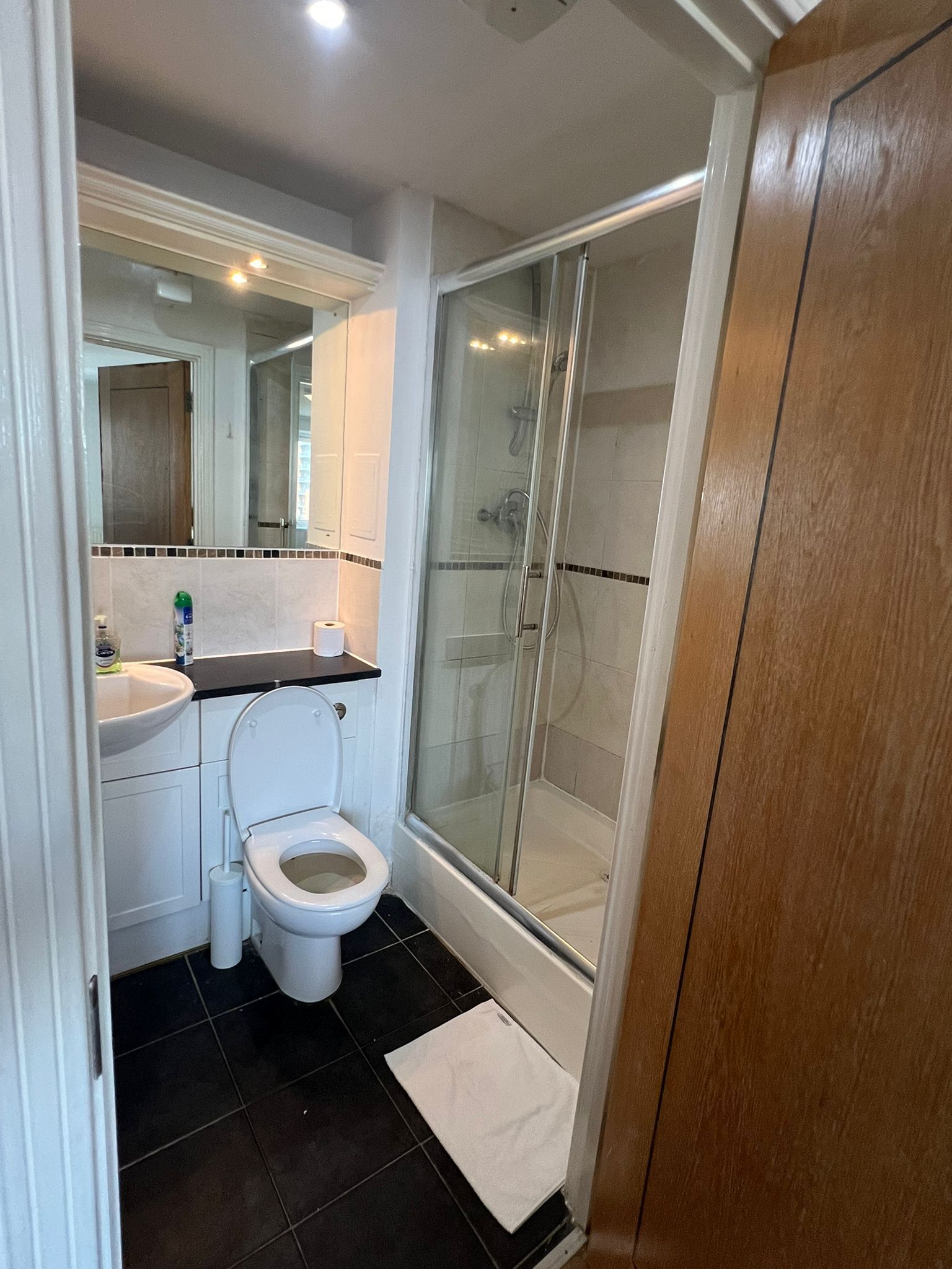 Hårtørrer, håndklæder, Sæbe, Toiletpapir