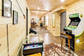 House (3 Bedrooms) | Interior - Hot Tub & Creek View at Cabin: 6 Mi to Ellijay! (Ellijay)