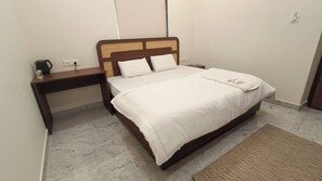 Deluxe Double Room, 1 King Bed, Ground Floor | Memory foam beds, laptop workspace, free WiFi - Hare Krishna Stays (Varanasi)