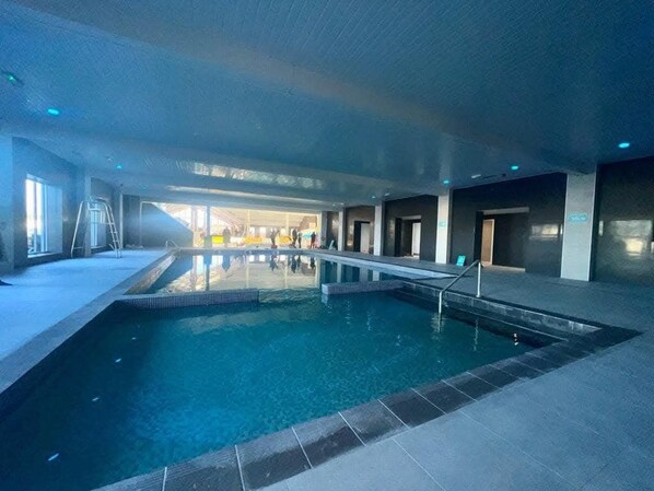 Indoor pool, a heated pool