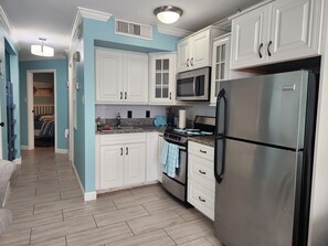 公寓客房, 1 間臥室 | 私人廚房 | 電冰箱、烤箱、咖啡機/沖茶器