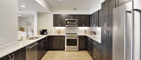 Kondominium, 5 kamar tidur | Dapur pribadi | Lemari es, oven, mesin pembuat kopi/teh, dan pemanggang roti