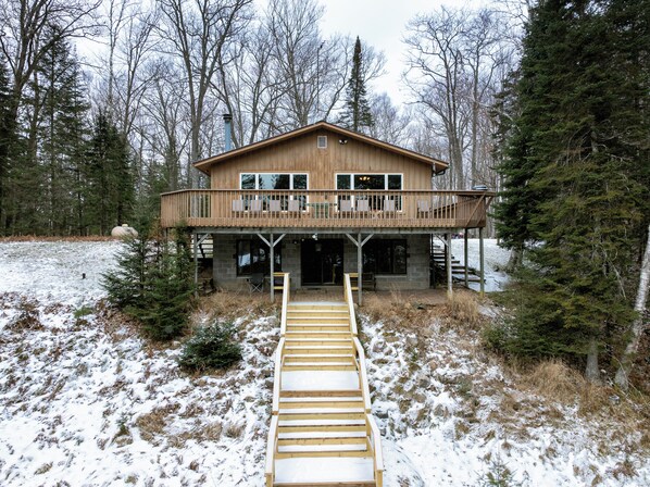 Exterior - Lakefront Cabin with Dock, Kayaks, and Stunning Views on Quiet Teal Lake (Hayward)
