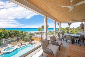 A heated pool - Gulf Front with Private Pool and Panoramic Gulf Views- Sandpiper's Retreat (Santa Rosa Beach)