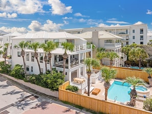 Exterior - New! Gulf Front with Private Pool and Panoramic Views- Sandpiper's Retreat (Santa Rosa Beach)