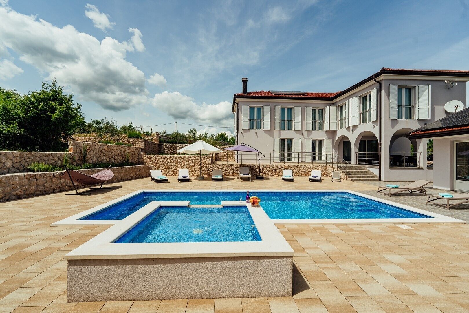 A heated pool