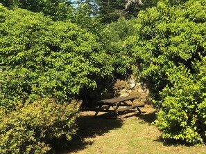 Outdoor dining - Beautiful Secluded Converted Breton Farmhouse with Pool
Generous grounds/gardens (Leuhan)