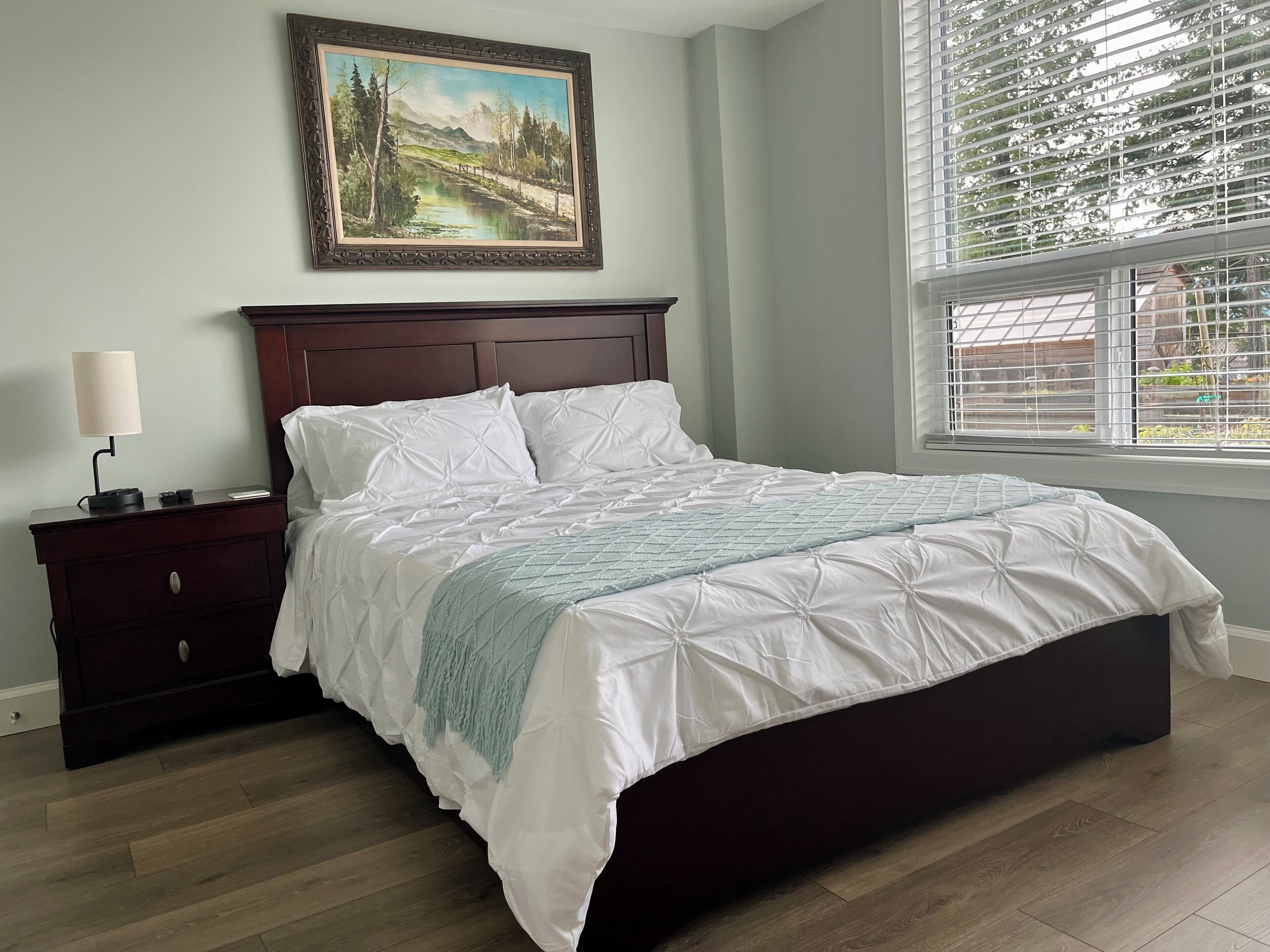 2 bedrooms, iron/ironing board, travel crib, WiFi