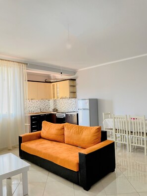 Apartment, 2 Bedrooms, Balcony, City View | Living room - Easysleep City Center - 417 (Divjakë)