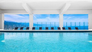 3 outdoor pools, pool loungers - Oceanfront 1BR with Balcony & Pool (Puerto Vallarta)