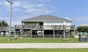 Exterior - Fenced Yard | Sleeps 11 | Decks (Crystal Beach)